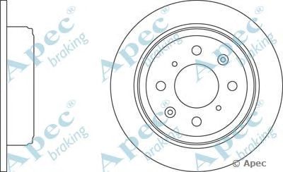 APEC BRAKING dsk252 -  Тормозной диск